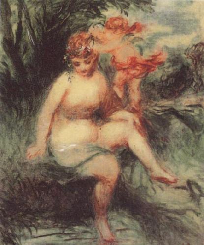 Pierre Renoir Venus and Cupid (Allegory) France oil painting art